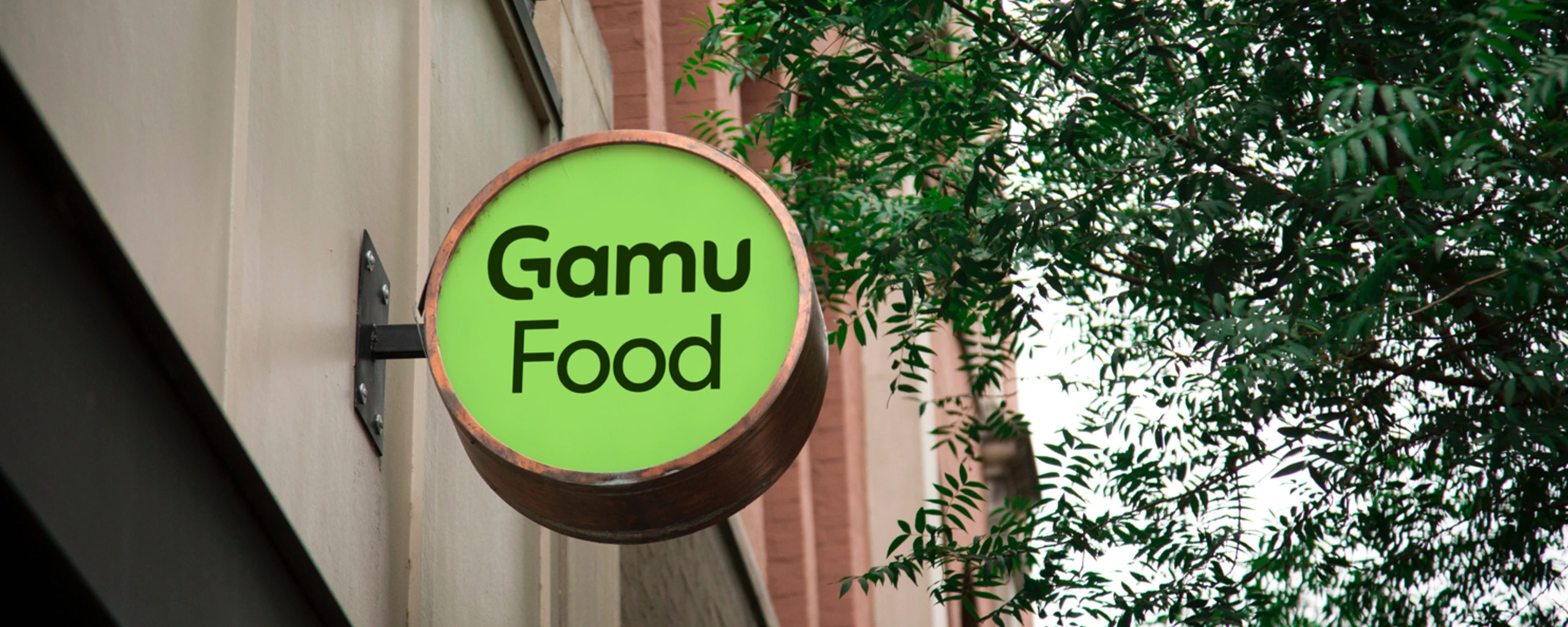 Gamu Food store display banner